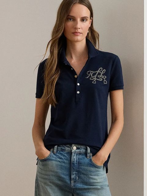 Lauren Ralph Lauren polo damski kolor granatowy 200980213 - zdjęcie produktu nr 1