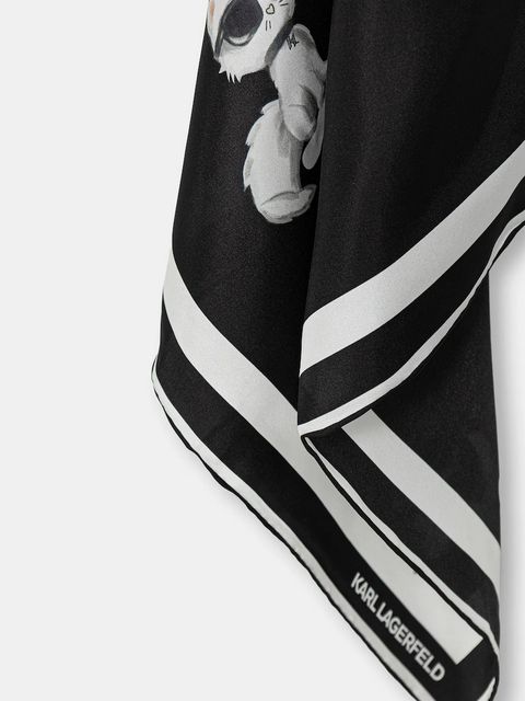 Karl Lagerfeld apaszka jedwabna IKON - zdjęcie produktu nr 2