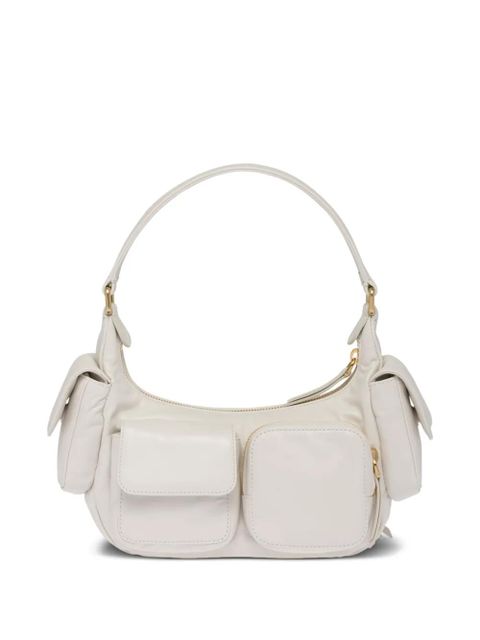 Miu Miu logo-embossed leather shoulder bag - White - zdjęcie produktu nr 2