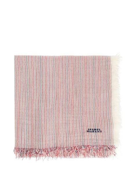 ISABEL MARANT Zenila striped fringed scarf - Neutrals - zdjęcie produktu nr 1
