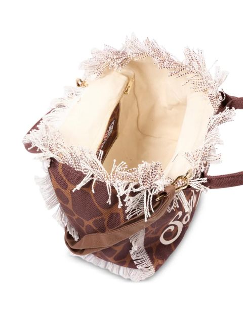 MC2 Saint Barth fringed-detail tote bag - Brown