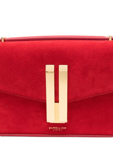 DeMellier Vancouver chain suede clutch bag - Red