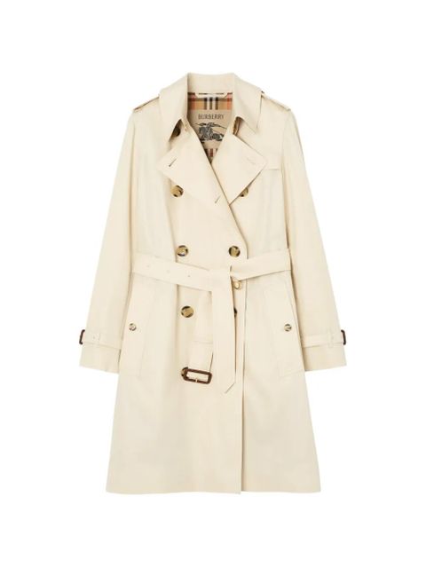Burberry mid-length tropical gabardine Kensington trench coat - Neutrals - zdjęcie produktu nr 1