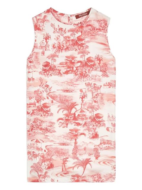 Max Mara graphic-print sleeveless top - Red - zdjęcie produktu nr 1
