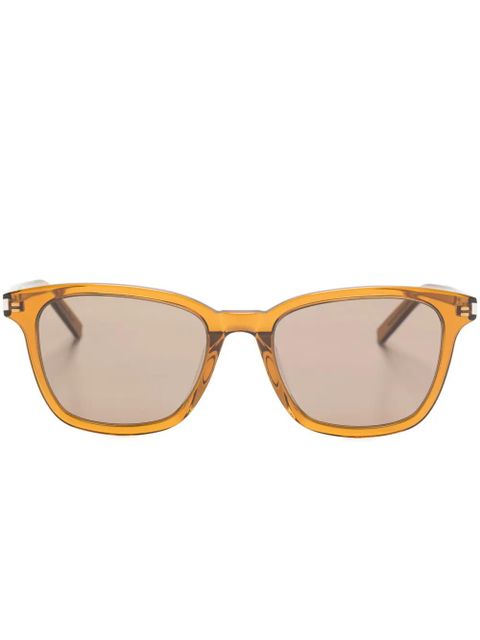 Saint Laurent Eyewear wayfarer-frame sunglasses - Brown - zdjęcie produktu nr 1