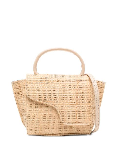 ATP Atelier Montalcino raffia tote bag - BEIGE