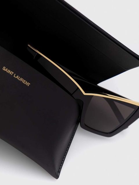 Saint Laurent okulary przeciwsłoneczne damskie kolor czarny