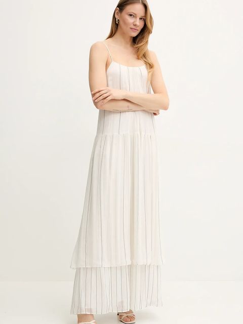 BOSS sukienka z domieszką jedwabiu - zdjęcie produktu nr 2