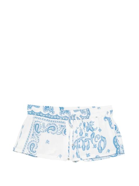 The Attico paisley drawstring shorts - White - zdjęcie produktu nr 1