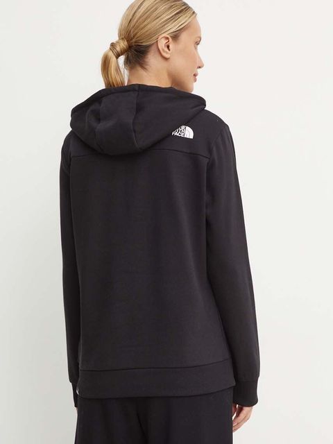 The North Face bluza Simple Dome Hoodie damska kolor czarny z kapturem z nadrukiem NF0A89EYJK31 - zdjęcie produktu nr 2