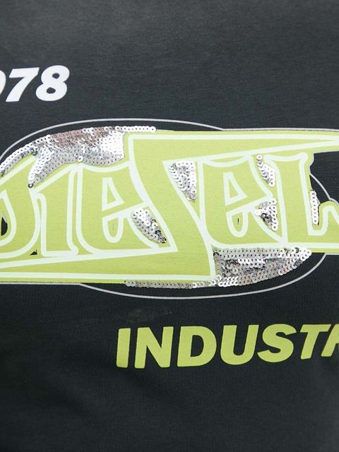 Diesel t-shirt T-UNCUTIES-P4 damski kolor czarny A15383.0QJAP