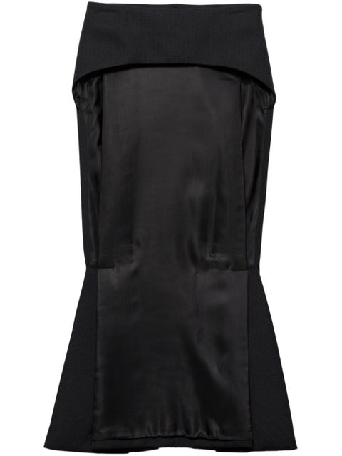 Prada deconstructed midi-skirt - Blue - zdjęcie produktu nr 1