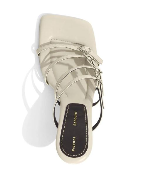 Proenza Schouler Square strappy 90mm sandals - Neutrals