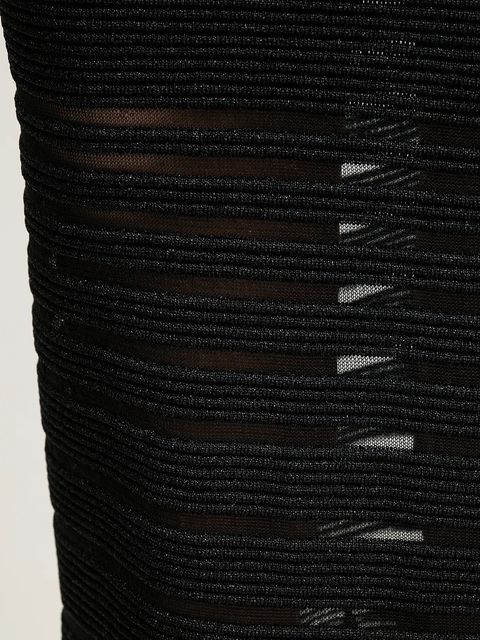 Herve Leger sukienka Camila kolor czarny maxi dopasowana MOS8513513