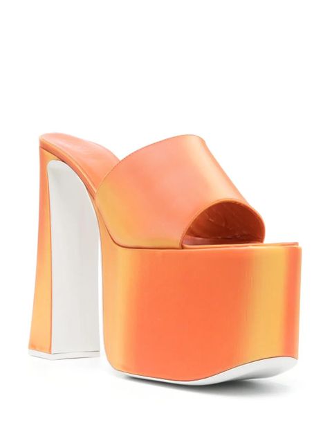 GCDS 170mm platform sandals - Orange