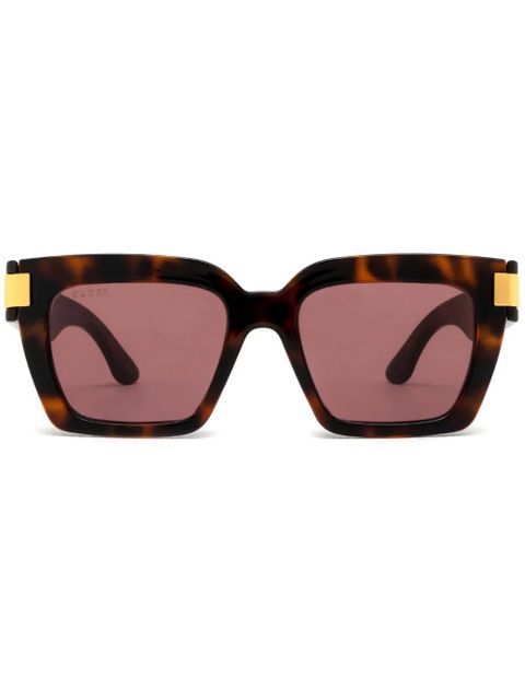 Gucci Eyewear Interlocking G sunglasses - Brown - zdjęcie produktu nr 1