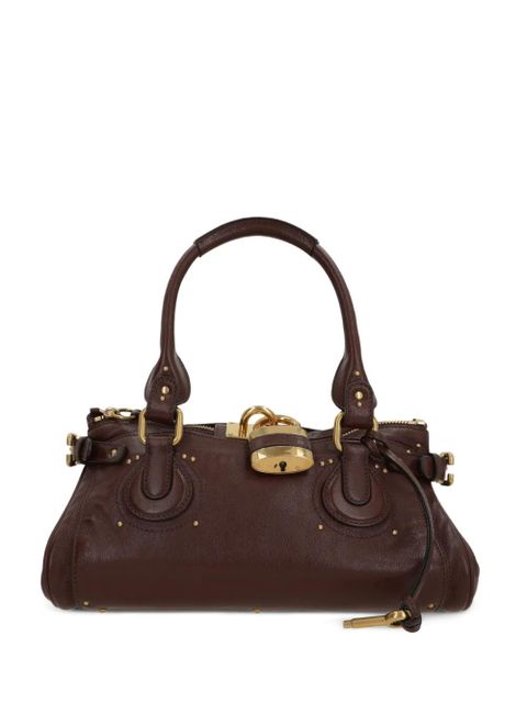Chloé Paddington padlock studded tote bag - Brown - zdjęcie produktu nr 1