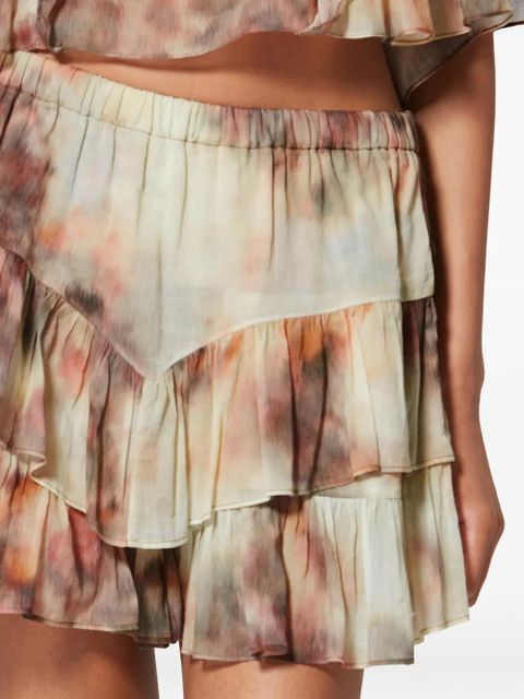 MARANT ÉTOILE Jocadia ruffled shorts - Neutrals