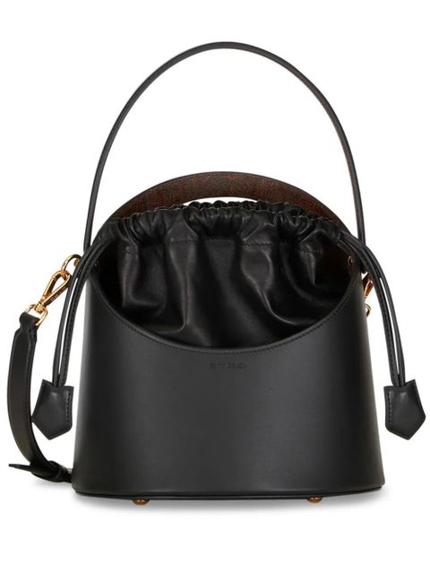 ETRO Saturno leather bucket bag - Black - zdjęcie produktu nr 1