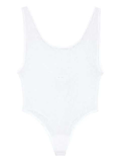 WARDROBE.NYC lace-paneled bodysuit - White - zdjęcie produktu nr 1