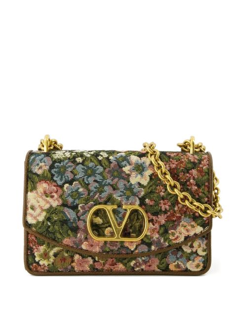 Valentino Garavani Vain floral appliqué shoulder bag - Green - zdjęcie produktu nr 1