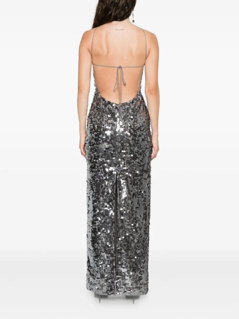 Magda Butrym sequin-embellished maxi dress - Grey