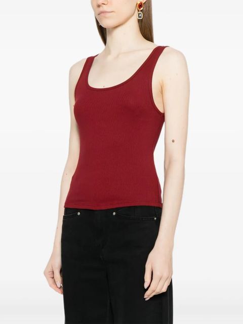 Reformation round neck tank top - Red
