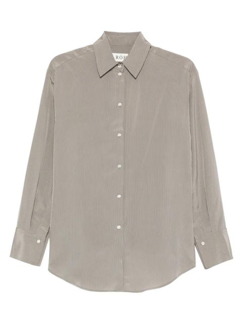 Róhe striped button-down shirt - Grey - zdjęcie produktu nr 1