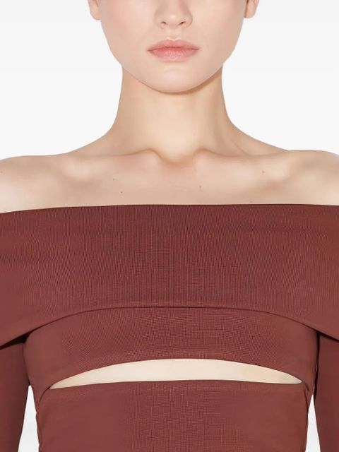 MISBHV Elena long-sleeve top - Brown