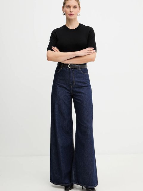 Weekend Max Mara t-shirt wełniany MAREA damski kolor czarny 2615361011600 - zdjęcie produktu nr 2