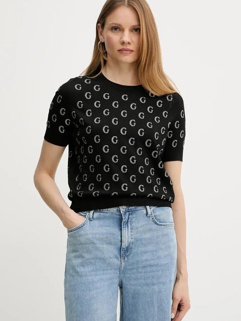 Guess t-shirt JASMINE damski kolor czarny W5GR05 Z3D60 - zdjęcie produktu nr 1