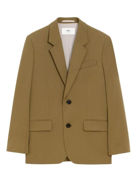 AMI Paris single-breasted blazer - Green - zdjęcie produktu nr 1