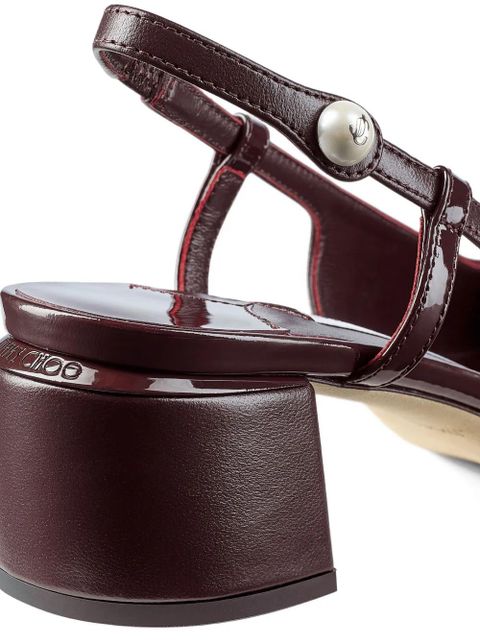 Jimmy Choo 45mm Elisa slingback pumps - Brown