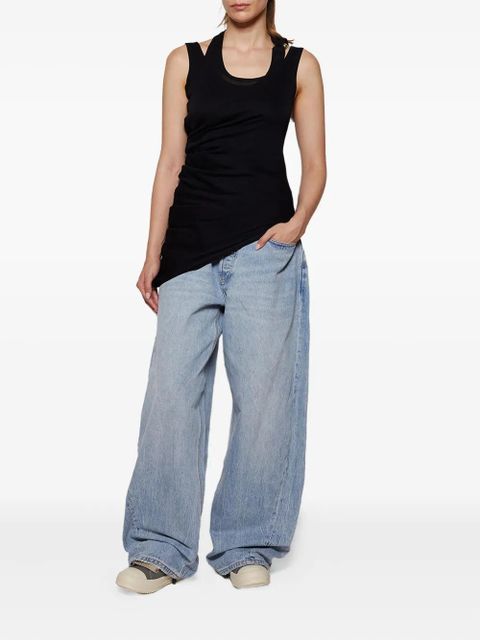 Jean Paul Gaultier twisted double-layer tank top - Black - zdjęcie produktu nr 2