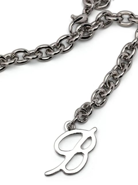 Blumarine flower-chain necklace - Silver - zdjęcie produktu nr 2