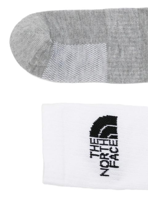 The North Face logo-detail socks (set of three) - Black