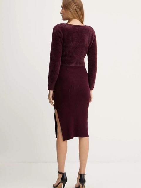 Morgan sukienka i sweter RMONA kolor bordowy RMONA