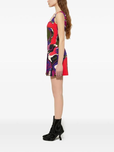 PUCCI Orchidee-print mini dress - Purple - zdjęcie produktu nr 2