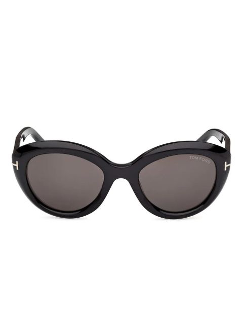 TOM FORD Eyewear round-frame sunglasses - Black - zdjęcie produktu nr 1