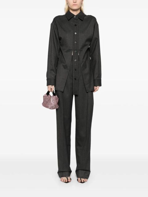 Christopher Esber tailored floating shirt - Grey