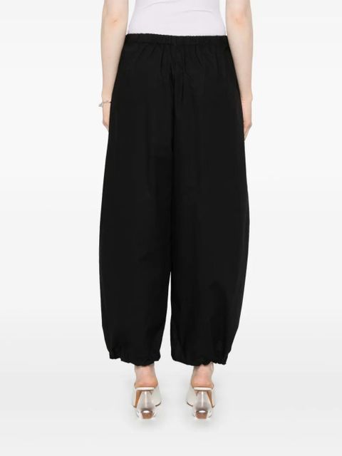 PINKO cotton tapered trousers - Black