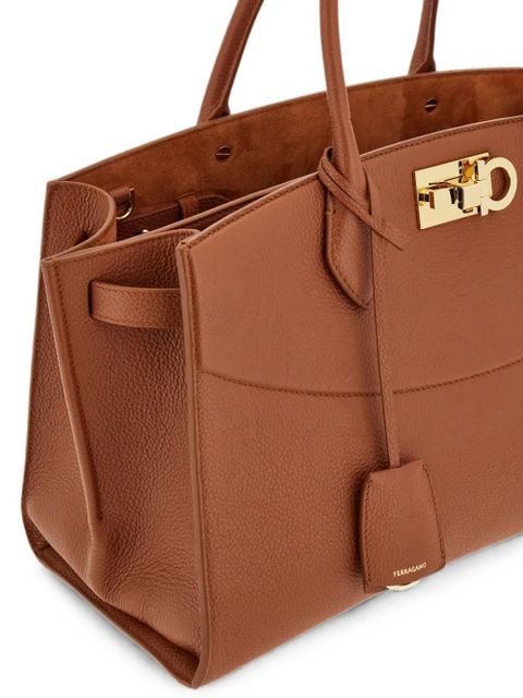 Ferragamo large Studio Soft tote bag - Brown