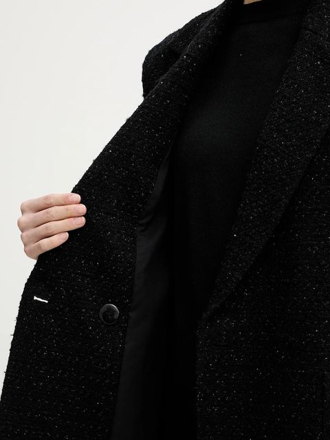 Armani Exchange płaszcz z dodatkiem wełny