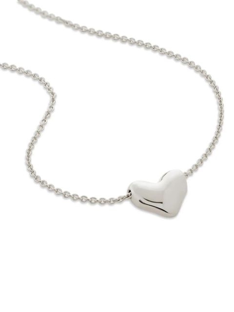 Monica Vinader heart-charm necklace - Silver