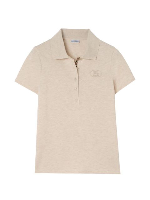 Burberry cotton polo shirt - Neutrals - zdjęcie produktu nr 1