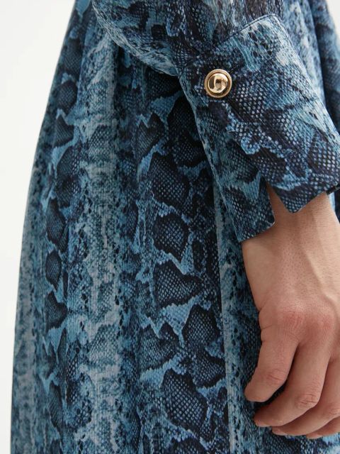 Morgan sukienka RILOU.F kolor niebieski maxi rozkloszowana RILOU.F