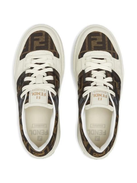 FENDI FF-logo sneakers - Neutrals