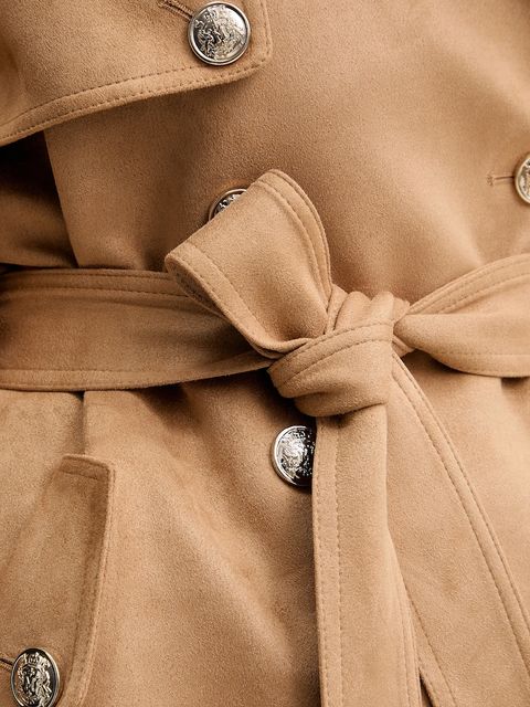 Morgan płaszcz kolor beżowy GSUEDE