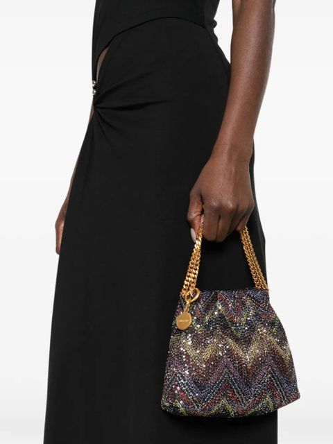 Missoni chevron chain-strap mini bag - Black