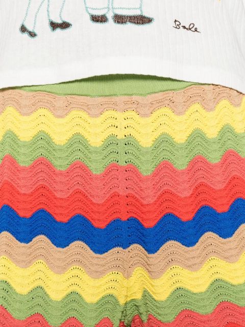 Simon Miller wave scalloped shorts - Green